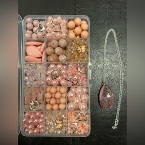 Craft Beads, PINK SWEATER - NO FUZZ, Jewelry Supplies, loose bulk beads